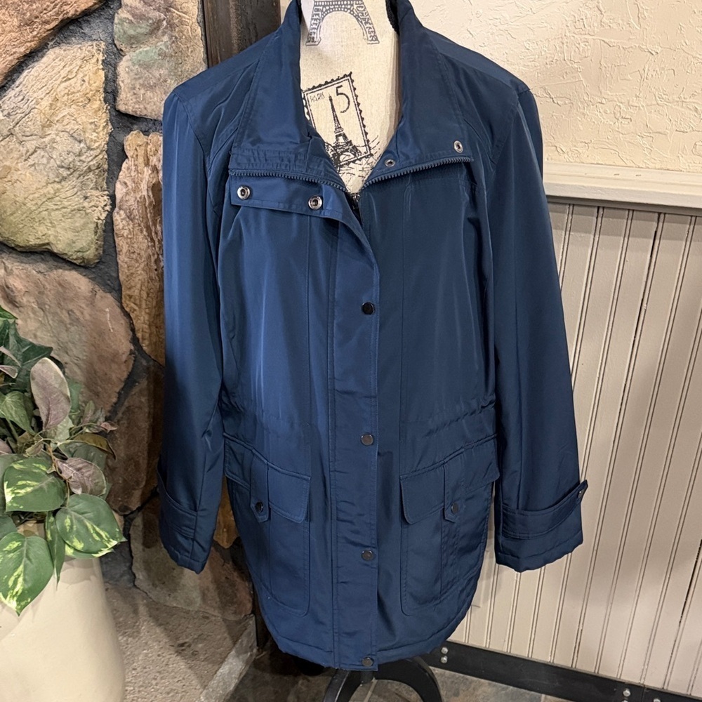 London Fog Deep Blue Utility Jacket